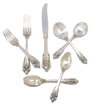 Lot 4297 - Wallace Sterling Silver Flatware Service In...