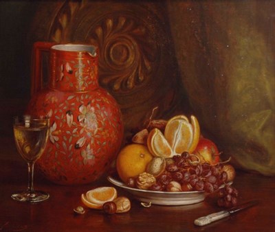 Lot 2017 - Attributed to August Laux Still Life with...