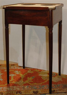 Lot 204 - Louis XVI Marble Top Mahogany Rafraichissoir...