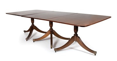 Lot 201 - George III Style Mahogany Triple Pedestal...