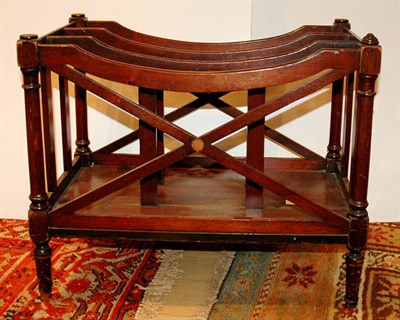 Lot 593 - Georgian Style Mahogany Canterbury Height 16...