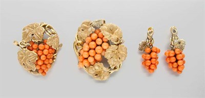 Lot 2897 - Assorted Group of Coral Jewelry
