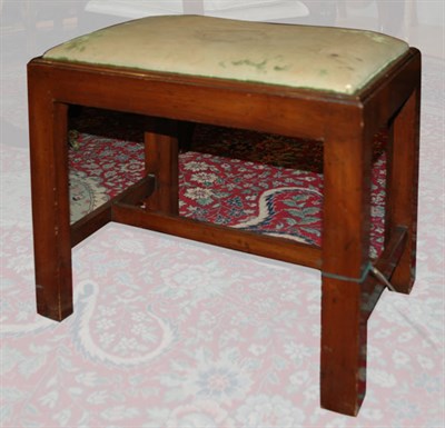 Lot 501 - George III Style Mahogany Slip Seat Stool...