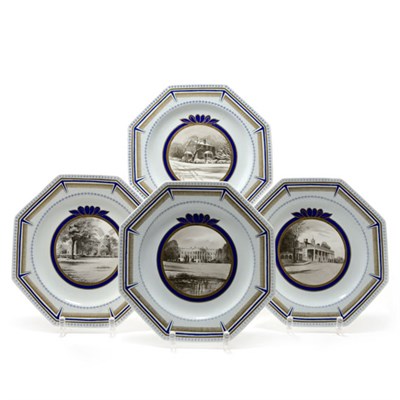 Lot 3444 - Set of Twelve Wedgwood Porcelain Octagonal...