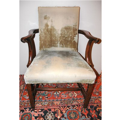 Lot 371 - George III Mahogany Armchair