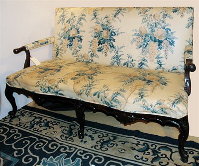 Lot 168 - George II Mahogany Settee The padded...