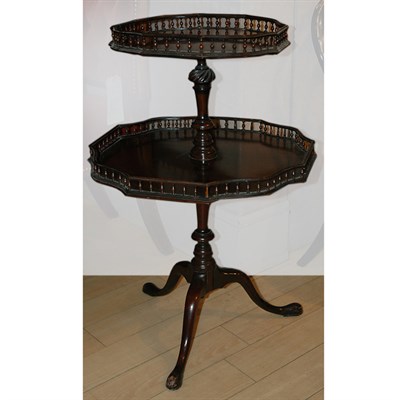 Lot 427 - George III Style Mahogany Two-Tier Dumbwaiter...