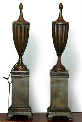 Lot 3190 - Pair of Neoclassical Style Bronze Urn-Form...
