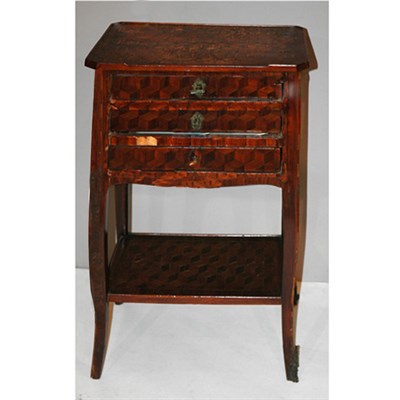 Lot 158 - Transitional Louis XV/XVI Tulipwood Table en...