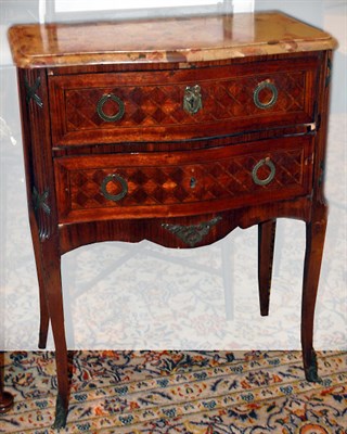 Lot 3177 - Transitional Louis XV/XVI Style Marble Top...