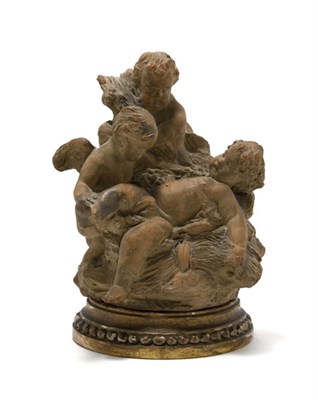 Lot 202 - Two Louis XVI Style Terra Cotta Figural Groups...