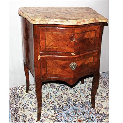 Lot 136 - Louis XV Tulipwood Petit Commode Mid 18th...