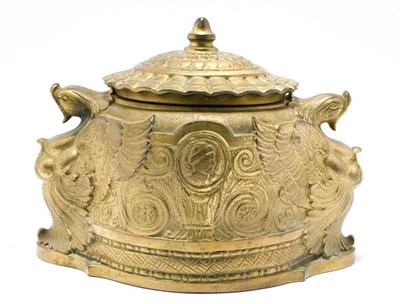 Lot 4373 - Tiffany Studios Gilt-Bronze Inkstand In the...
