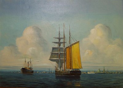 Lot 31 - Arup Jensen Danish, b. 1906 Out to Sea Signed...