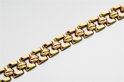 Lot 2477 - Two-Color Gold Bracelet