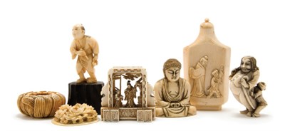 Lot 668 - Group of Seven Chinese Ivories