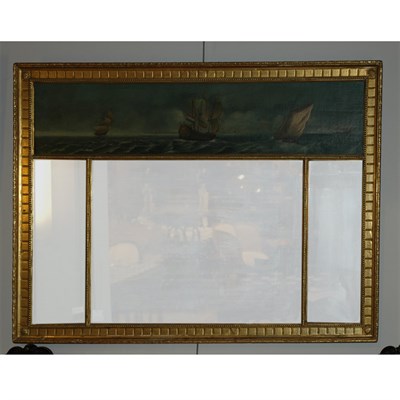 Lot 262 - George III Style Gilt-Wood Overmantel Mirror...