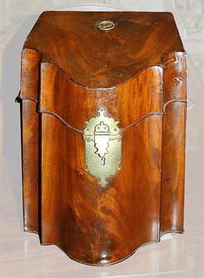 Lot 582 - George III Mahogany Knife Box Height 13 1/2...