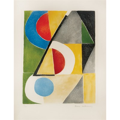 Lot 408 - Sonia Delaunay (1885-1979) [COMPOSITION] Color...