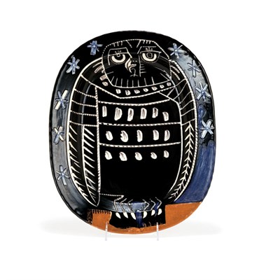 Lot 344 - Pablo Picasso BRIGHT OWL (A.R. 285) Painted...