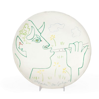 Lot 279 - Jean Cocteau (1889-1963) [FAUN] Painted and...