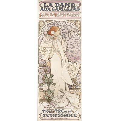 Lot 418 - Alphonse Mucha LA DAME AUX CAMELIAS (R./W. 13)...