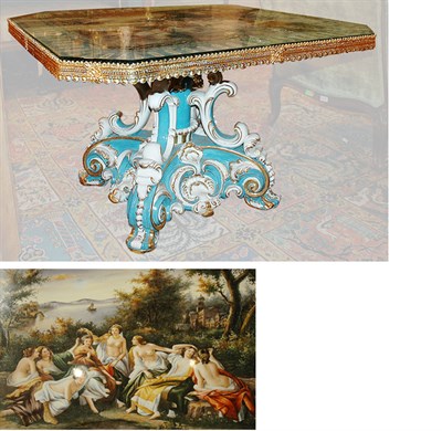 Lot 4118 - Sevres Style Gilt-Metal Mounted Porcelain Low...