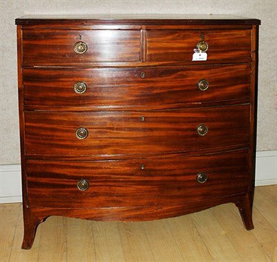 Lot 226 - Late George III Mahogany Chest of Drawers Late...