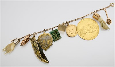 Lot 2717 - Charm Bracelet