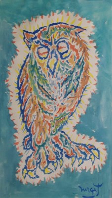 Lot 73 - Jean Lurcat French, 1892-1968 Owl Signed...