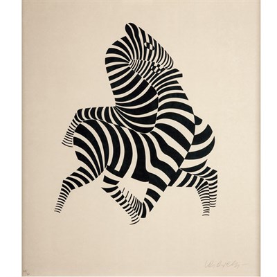 Lot 396 - Victor Vasarely (1908-1997) [ZEBRA]; [TWO...