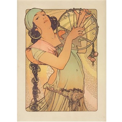 Lot 422 - Alphonse Mucha SALOME Color lithograph, 1897,...