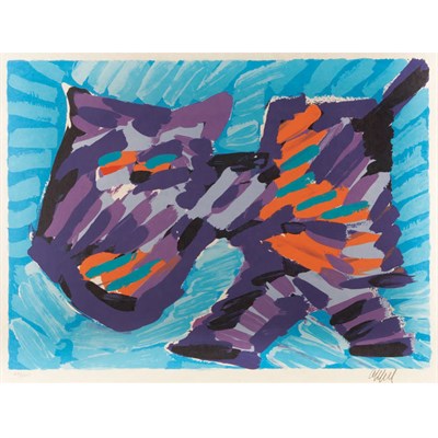 Lot 363 - Karel Appel [COMPOSITIONS] Two color...