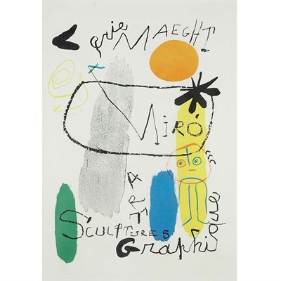 Lot 70 - Joan Miró (1893-1983) POSTER FOR EXHIBITION...