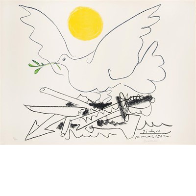 Lot 494 - After Pablo Picasso DOVE OF PEACE Color offset...