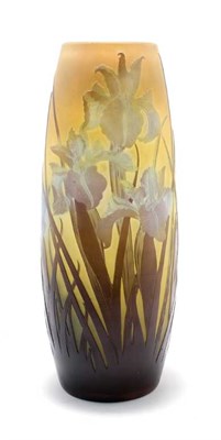 Lot 4406 - Galle Acid Etched Cameo Glass Vase Of...