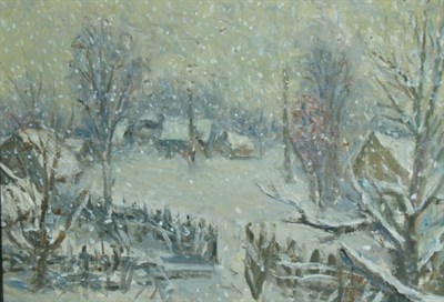 Lot 88 - Russian School 20th Century Village Scene in...