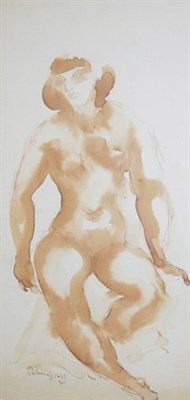 Lot 23 - Chaim Gross American, 1904-1991 Seated Female...