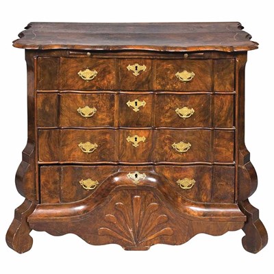 Lot 259 - Dutch Baroque Walnut Commode 18th Century The...