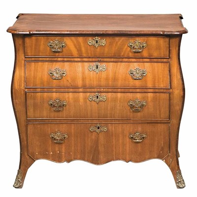 Lot 257 - Dutch Rococo Gilt-Metal Mounted Chest of...