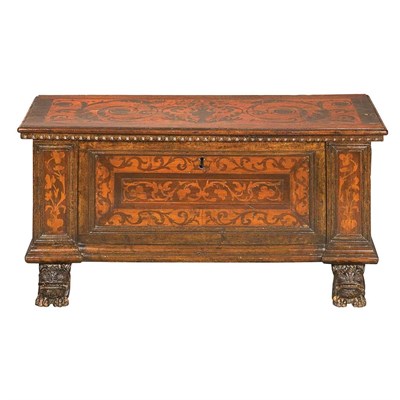 Lot 190 - Italian Baroque Marquetry Inlaid Walnut...