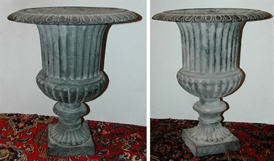 Lot 1525 - Pair of Neoclassical Style Patinated-Metal...