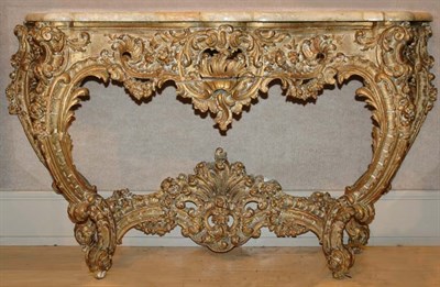 Lot 4184 - Louis XV Style Painted Console The...