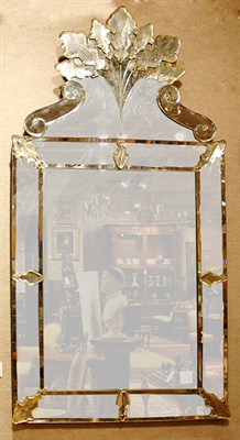 Lot 4148 - Venetian Mirror Framed Mirror Of rectangular...