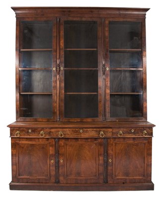 Lot 2155 - Classical Mahogany Bookcase Cabinet Mid 19th...