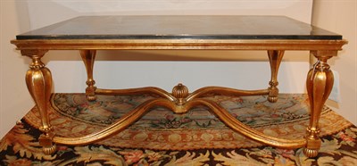 Lot 4163 - Louis XVI Style Gilt-Wood Low Table The inset...