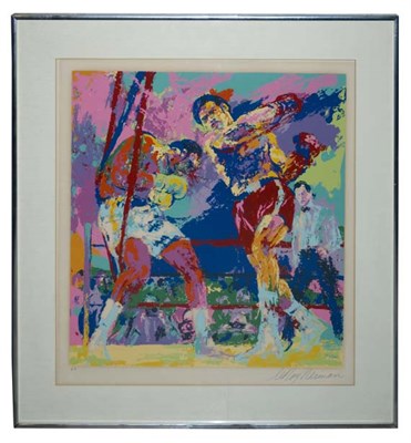 Lot 125 - LeRoy Neiman FRAZIER-FORMAN-JAMAICA Color...