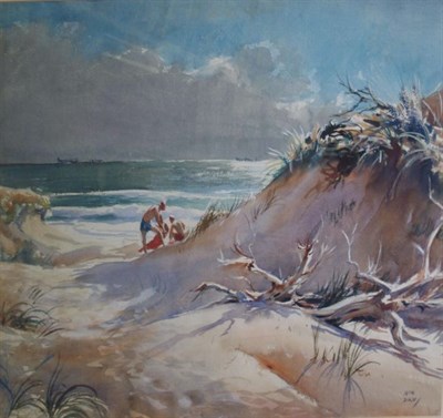 Lot 40A - John Pike American, 1911-1979 Beach Scene...