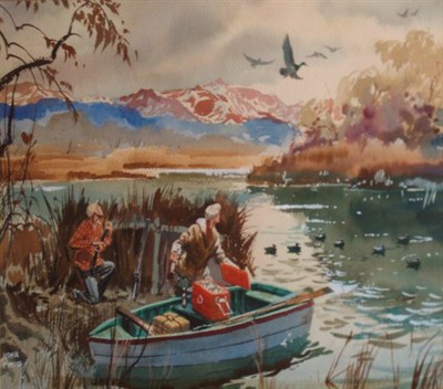 Lot 137 - John Pike American, 1911-1979 Duck Hunting...