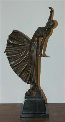 Lot 209 - French Art Deco Style Bronze Figure of a...